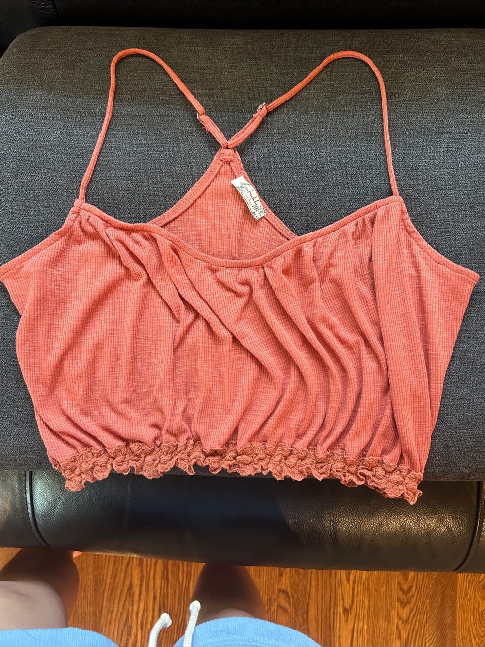 Free People Ribbed Cropped Cami